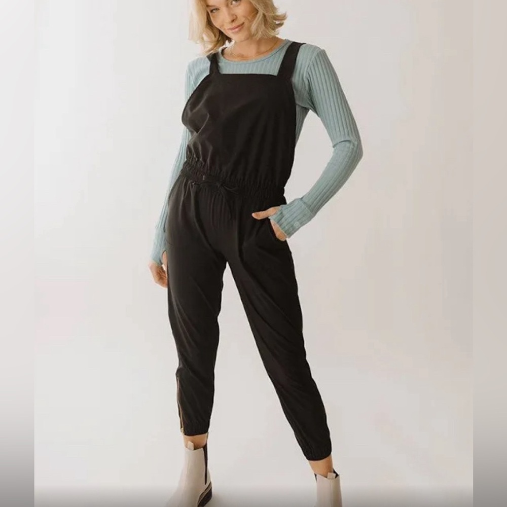 Never Worn Albion Fit Classic Overall Jumpsuit, Black, size M